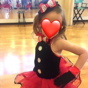 Red & Black Dance Competition Costume